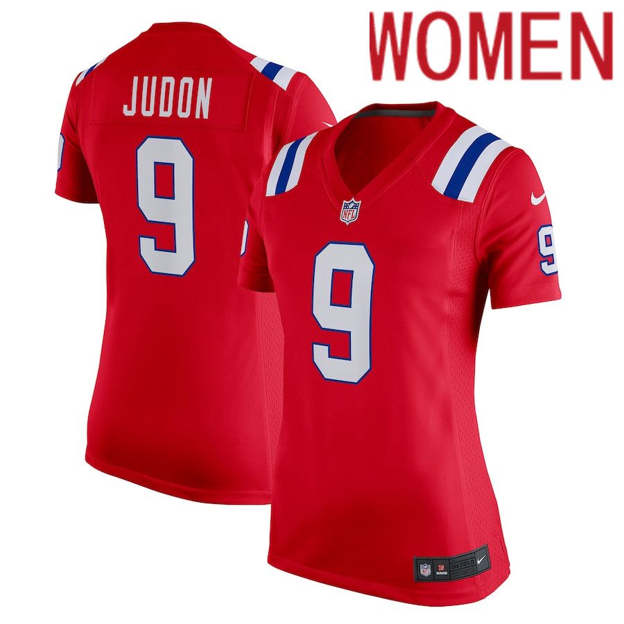 Women New England Patriots #9 Matthew Judon Nike Red Game NFL Jersey
